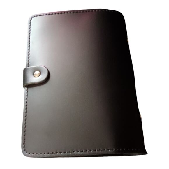 NWOT Filofax Smooth Black Ring The Original Personal Leather Organizer - Picture 2 of 4